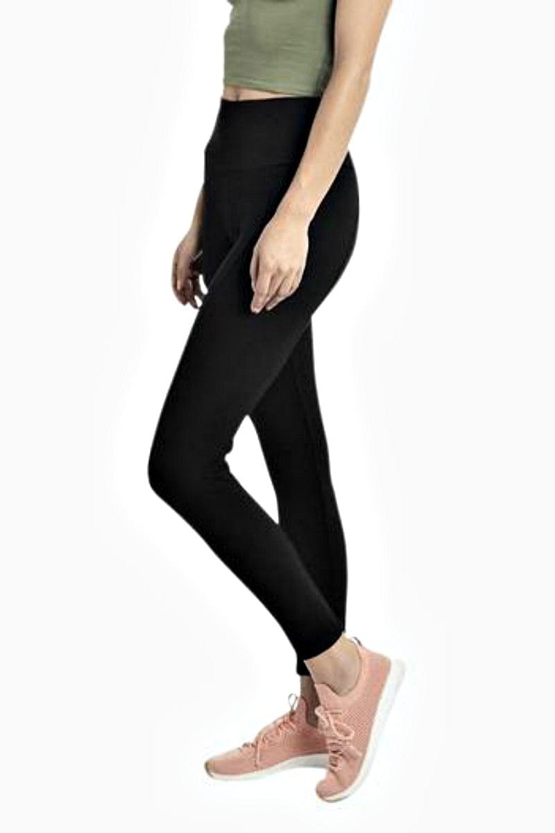 DailyWear Womens Solid Knee Length Short Yoga Cotton Leggings Black, Large  - Walmart.com